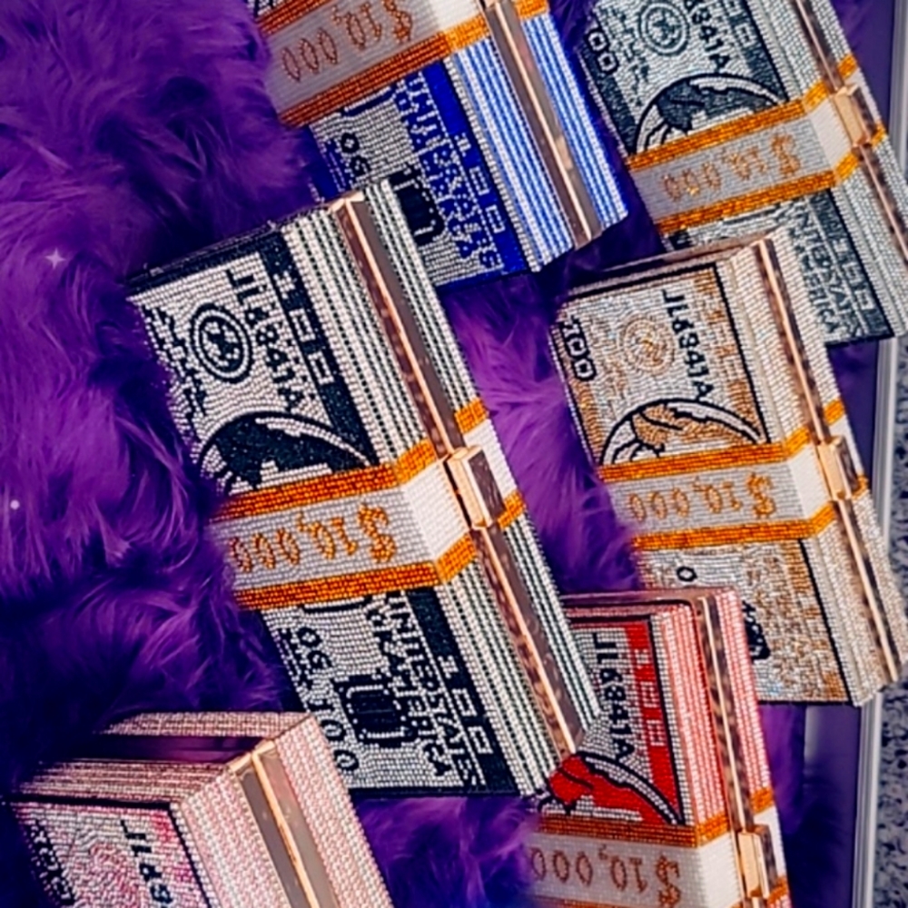 "Stacks Of Cash Clutch"